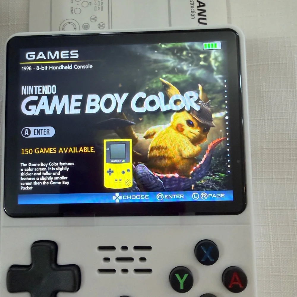 WHITE Handheld Game Console with 22,856 Games